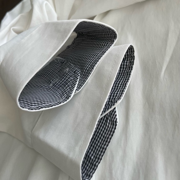 Vitarelli Button Up Shirt Adult 32/33 White Slim Fit long sleeve - Picture 10 of 11